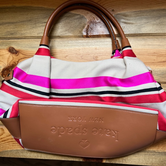 Kate Spade Striped Summer Handbag - Picture 2 of 7
